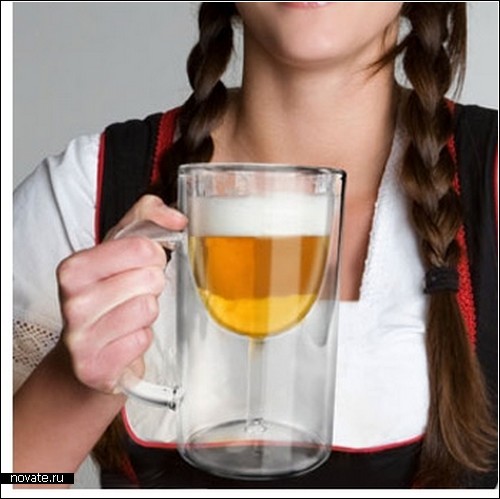 Посуда с иллюзией: бокал для пива или кружка для вина?