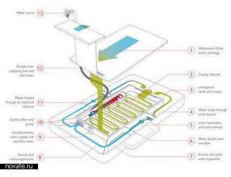 И душ, и сад